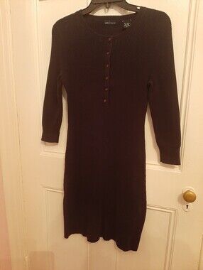 Ribbed Henley Midi Dress